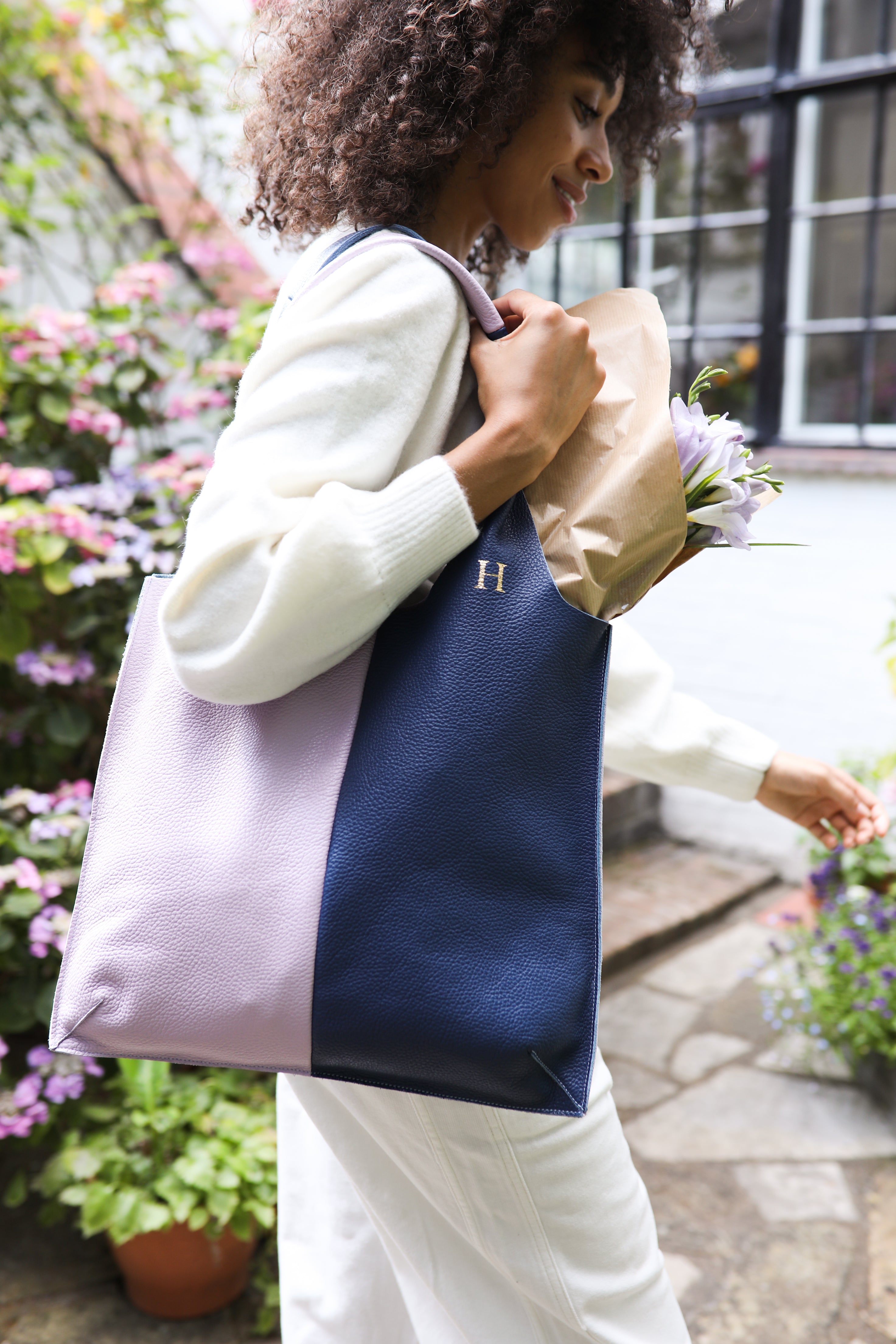 Madewell suede stripe 2025 transport leather tote