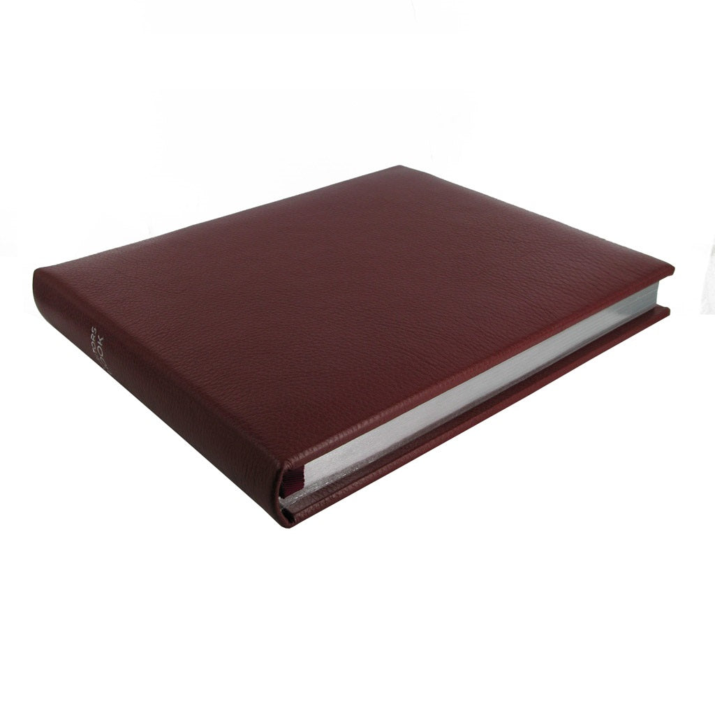 Marlborough Lined Landscape Leather Visitors Book – Noble Macmillan